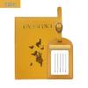 Customizable PU Leather Passport Cover with Hot Stamped Logo, Map, Luggage Tag, & Passport Holder Set