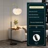 XuanYong Feather Floor Lamp with Side Table