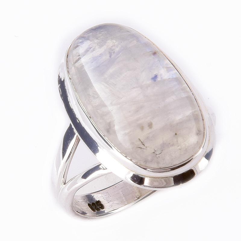 Natural Rainbow Moon Stone Gemstone Handmade 925 Sterling Silver Ring S.6 R9c62