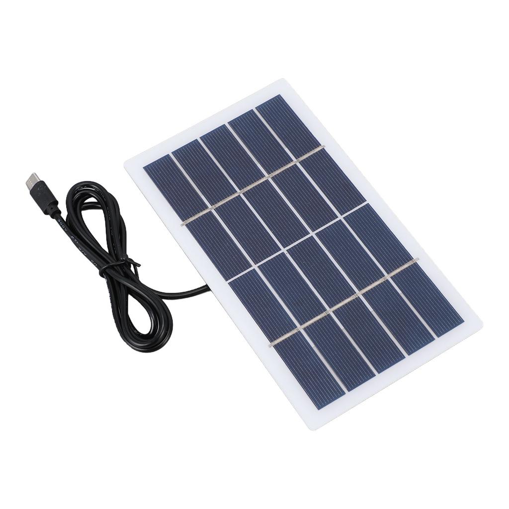 2W Solar Panel Water Proof Polycrystalline Silicon Solar Panel Charger with Type C Interface for Outdoor Garden Lights