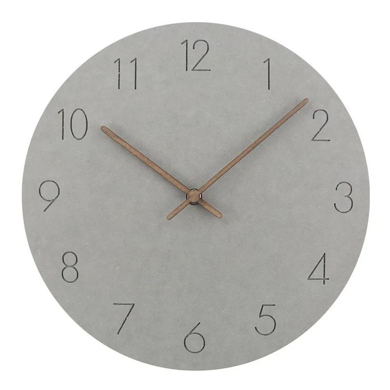 Nordic Wood Wall Clock Living Room Silent Quartz Elegant Kitchen Clock Modern Big Clocks Wall Digital Home Decor Relogio De Parede Gift FZ997