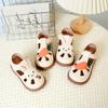 Mädchen Prinzessin Freizeitschuhe Ausgehöhlt Atmungsaktiv Kinder Sandalen mit Niedlichem Kaninchen 2025 Sommer Neu Kinder Strandschuhe Weiche Sohle
