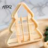 Holiday Cookie Molds Christmas TicTacToe Cutter Snowman Tree Shaped Mold for Cutters Baking DIY Biscuit Stamp Party