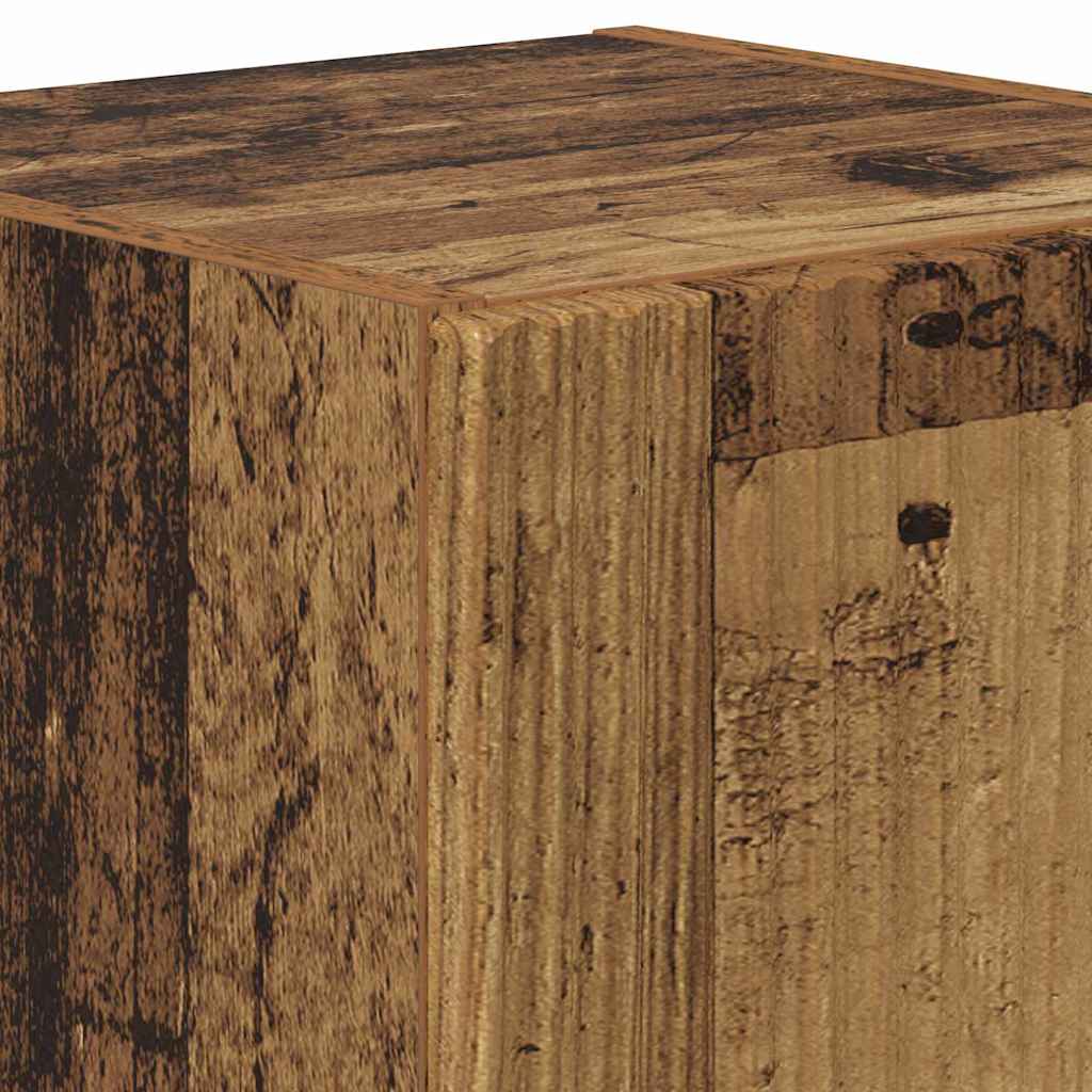 Wall Mounted TV Cabinet Reclaimed Wood Look 30 X 31 X 40 Cm Engineered Wood