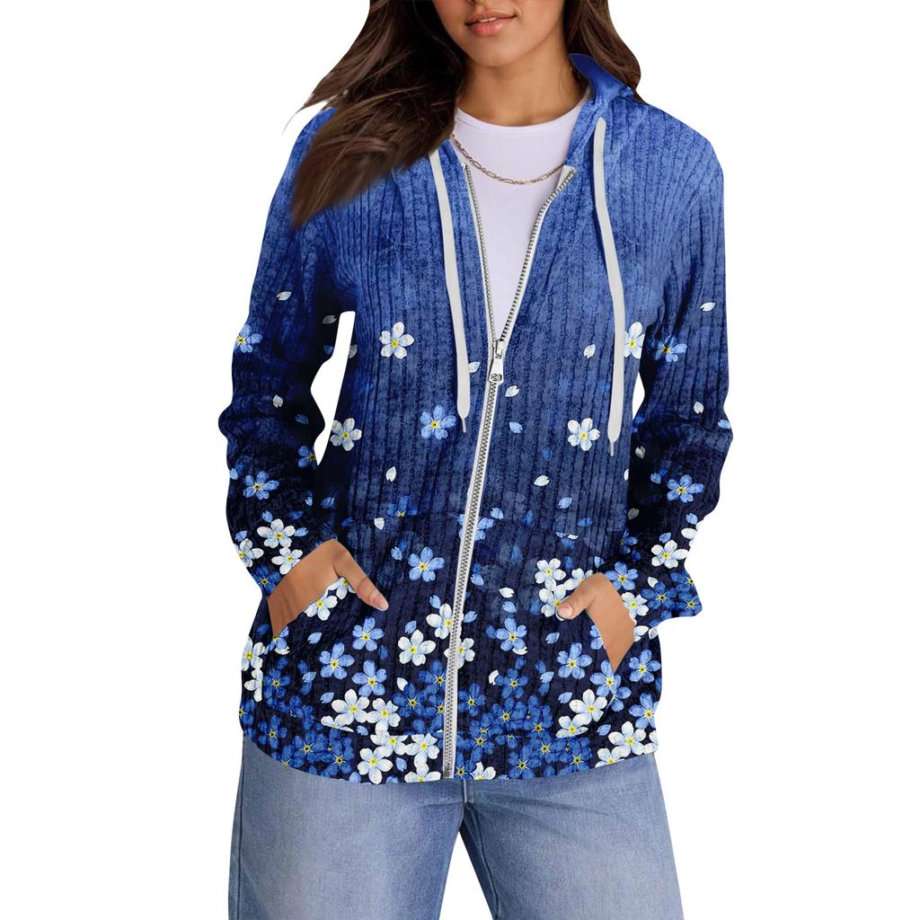 Hoodies For Women Trendy Tops Casual Fall Fashion Long Sleeve Sweatshirt With Pockets Pullover Lightweight