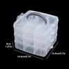 3 Layers Adjustable Storage Box, Jewelry Beads DIY Handmade Crafts Sewing Tools Stackable Sorting Box, Multifunctional Box,