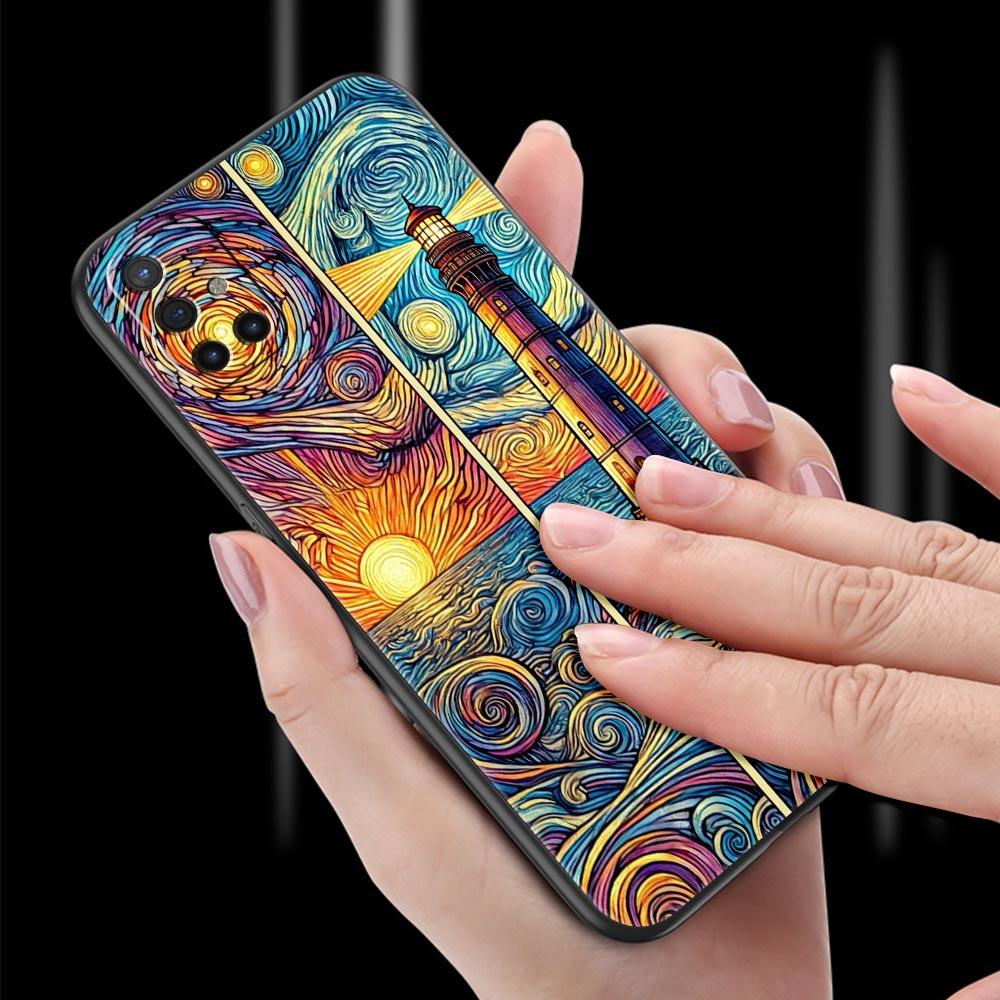 Phone Case For Oneplus 13R 13 12 10T 11 R10 Nord N100 N200 N10 9 9R CE 2 3 Z Pro Lite 5G Soft TPU Cover Beautiful Sun Moon Glass
