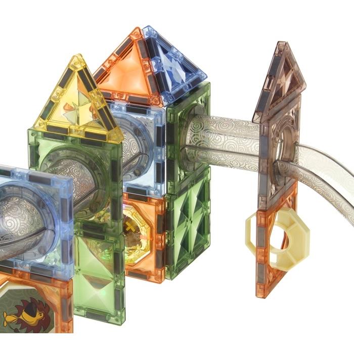 Magnetic Construction Blocks Luminous Ball Track Roller Coaster Set 69 Pcs.