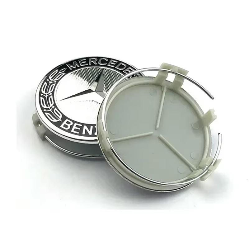 75mm Car Logo Tire Rim Center Cover for Mercedes Benz W212 W163 W176 W166 W203 W204 W205 W209 W210 W211 W221 CLA Wheel Hub Caps CI1
