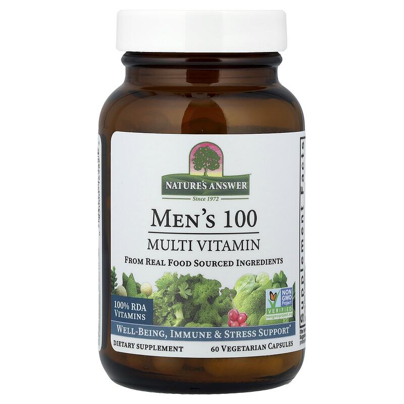 Men's 100, Multivitamin, 60 Vegetarian Capsules