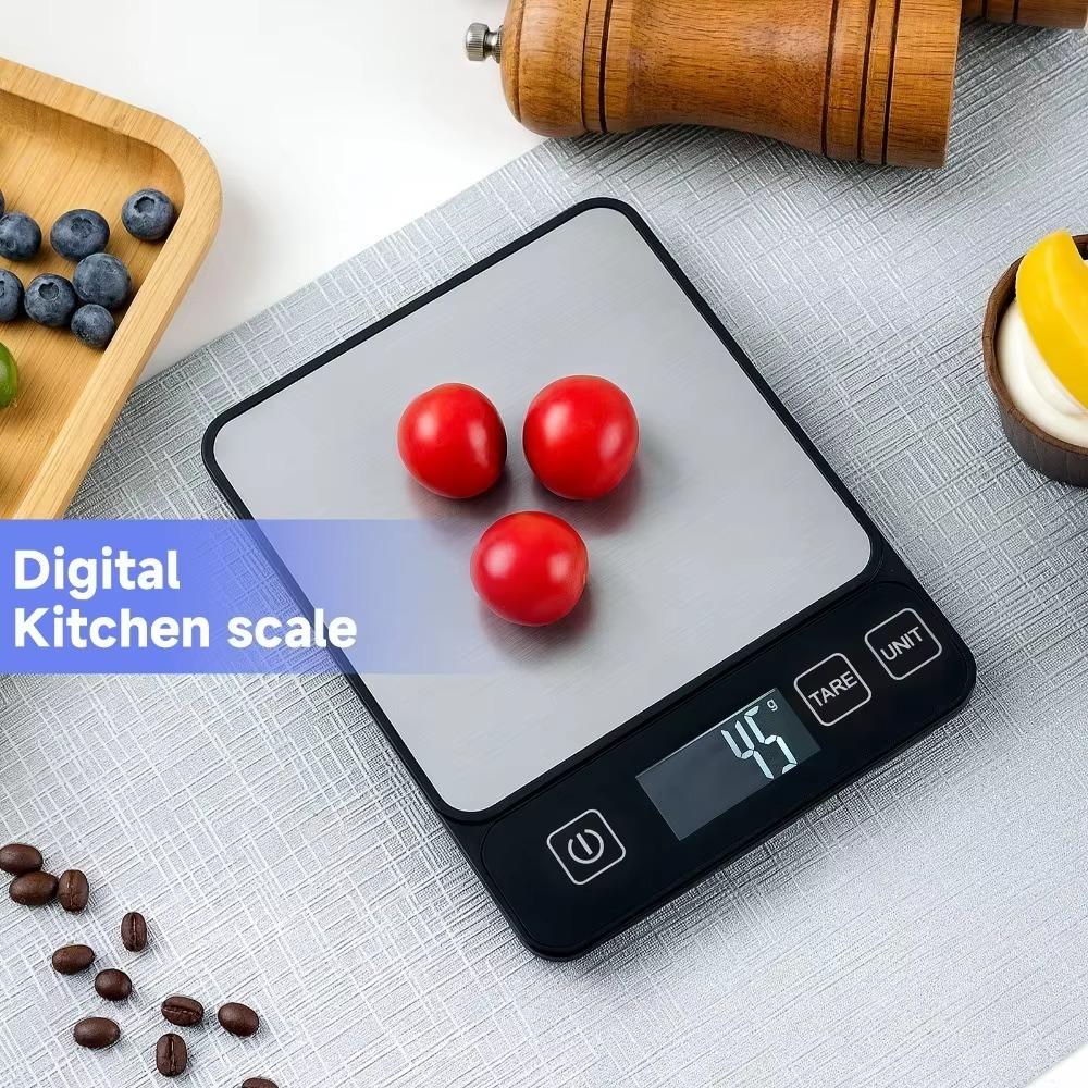 Digital Kitchen Food Scale with LCD Display 304 Stainless Steel Kitchen Balance for Fitness Baking Weighing