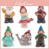 Dwarves Christmas Simulated Elves Family Character Models Micro Decor Landscape