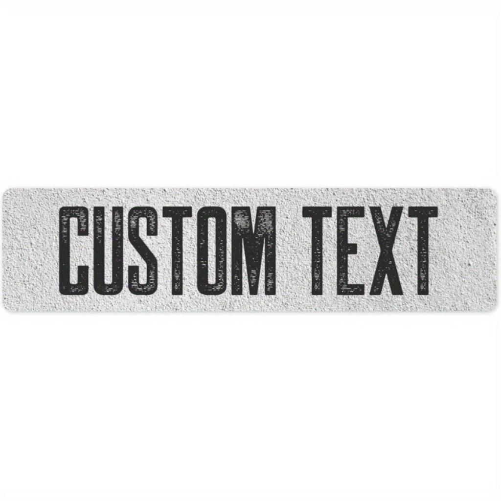 Personalized Street Sign Metal Plaque Custom Text Indoor Outdoor Home Wall Decor