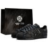 Oryginalne SUPERSTAR Wan Hua Nong, Brązowe, Torba na zakupy Odporne na ścieranie Niskie Buty do skateboardingu Unisex Czarne JI0079(Team113-S-BOX)