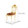 1/12 Scale Dollhouse Chair Decorative Model Decoration Artificial Mini Dining Miniature