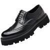 Chaussures d'affaires à lacets pour homme Mode Semelle épaisse Chaussures Oxford pour homme Chaussures d'extérieur pour homme Nouvelles Chaussures Brogue décontractées pour homme Cuir