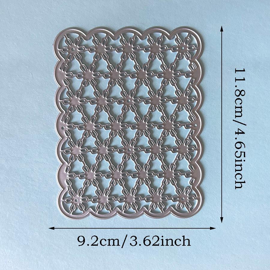 1 Stück Blume Aushöhlen Hintergrund Metall Stanzschablonen Schablone für DIY Scrapbooking Fotoalbum Prägepapier Karten Basteln Stanzteile