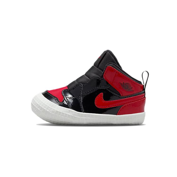 Jordan 1 Crib Bootie Bred Patent I AT3745-063 19.5