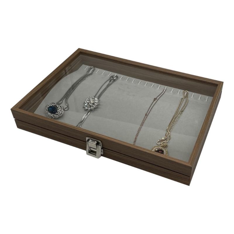 Secure Lockable Organizers Beautiful Jewelry Presentation Box Display Holder for Secure and Tidy Storage