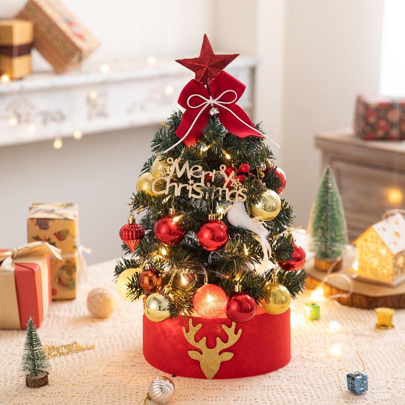 Flocked Pink Mini Christmas Tree Set - Includes Tree, Ornament, and Decoration for DIY. Perfect Gift for the Holidays!