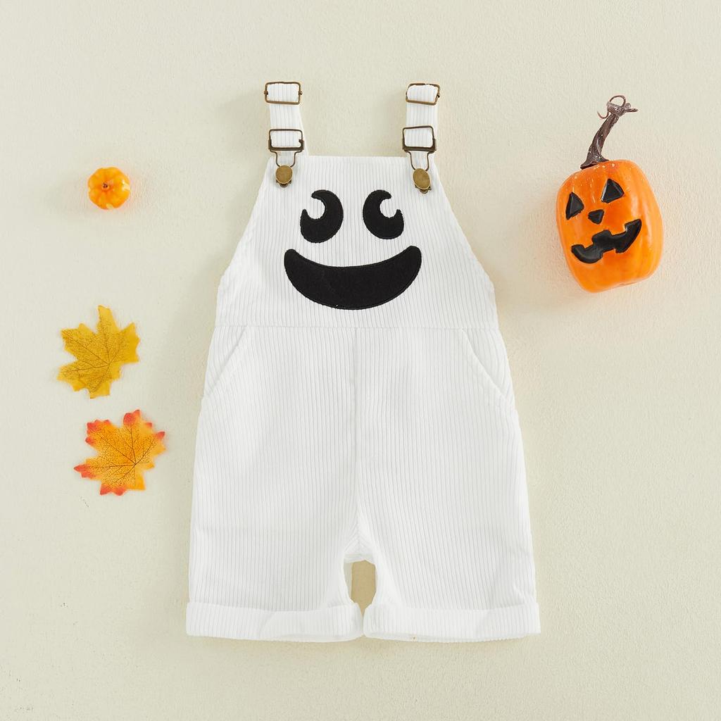 Kids Halloween Overalls Casual Comfortable Versatile Suspender Pants for Boys Girls