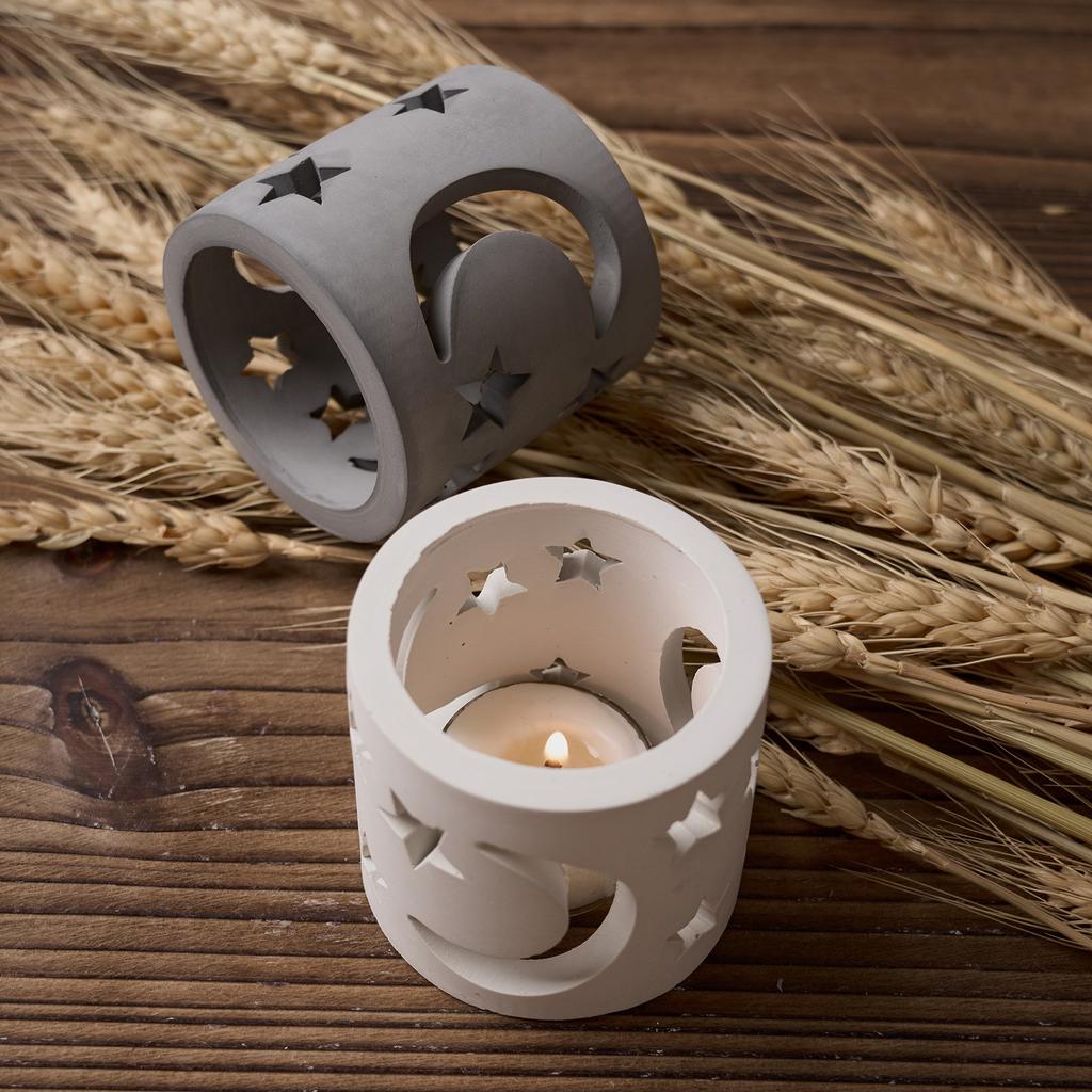 Candle Cover Ornament Silicone Molds Tea Light Moulds Candle Holder Moulds Silicone Resin Crafting Tool for Hand-Making
