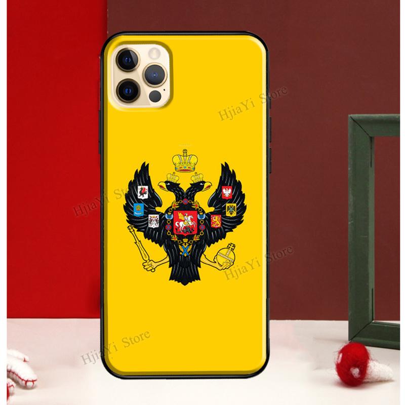 Russian Empire Coat of Arms Case For iPhone 13 Pro Max SE2 X XR XS Max 7 8 Plus Case For iPhone 11 14 Pro Max 12 Mini