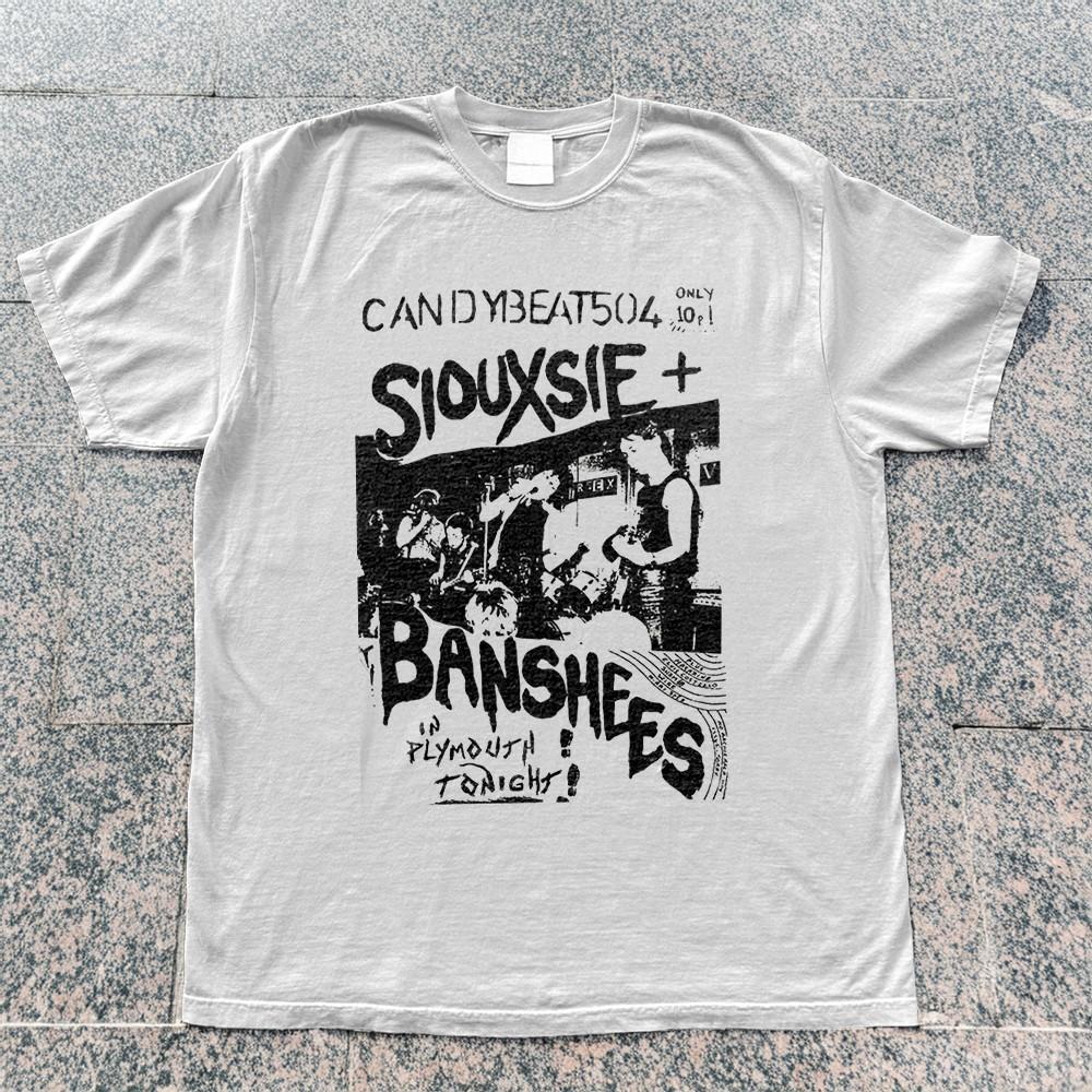 НОВЫЙ плакат Siouxsie and the Banshees Candy Beat, панк, белая хлопковая футболка, унисекс M