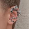 Retro-Stil Ohrklemme, Realistisches Drachenschuppen-Design Ohrclip, Punk-Stil 3D-Flügel Krallen Ohrring, Galvanisierter Ohrklemme für den täglichen Gebrauch Partys