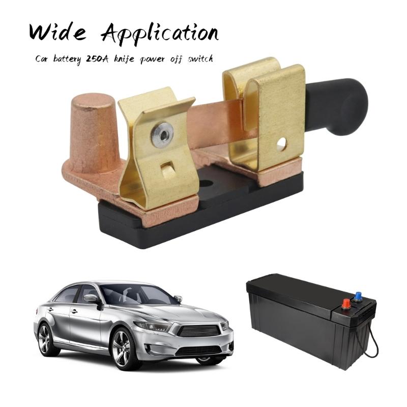 High Current Battery Main Switches 12V 250A Disconnect Power Cut Switches Heavy Duty Power Shutoff for Car & 