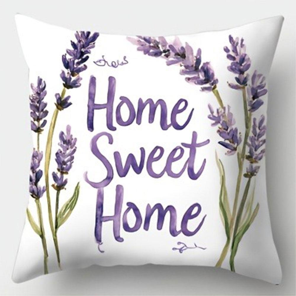Fodera per Cuscino Decorativa per la Casa, Stile Lavanda Viola Chiaro, per Divano in Salotto, Poliestere, con Cerniera