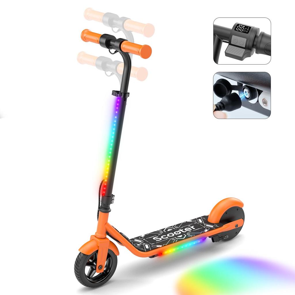 Monopattino Elettrico iScooter K2Pro Per Bambini Motore 150W, Ruote da 6 pollici, Batteria 18V 2.6Ah E-Scooter