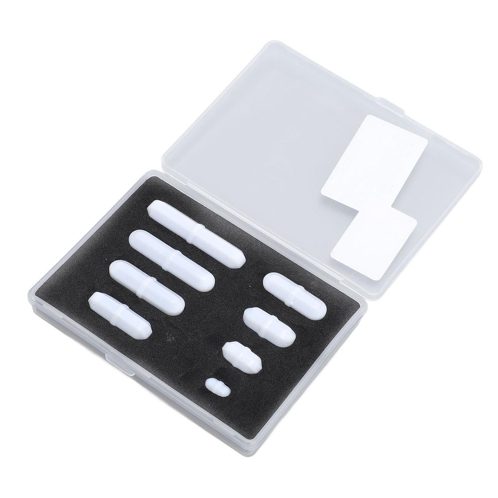 8 Pcs Set Magnetic Stir Bar 10 15 20 25 25 30 35 40mm PTFE Magnetic Stirrer Mixer Stir Rod for Laboratory