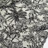 Vintage Black & White Jungle Print Polyester-Cotton Jacquard Fabric for Sofa, Pillow, Clothing, or Shoes