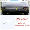 For Hyundai Tucson NX4  -  Car Rear Foglight Lamp Bumper Strip Sequin Decoration Cover Trim Stainless Steel Accessories