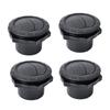 4pcs Car Round A/C Air Outlet Vent Universal 60mm 2.35 Inch Dashboard A/C Deflector Outlet Vents for RV Bus Boat Car Supplies
