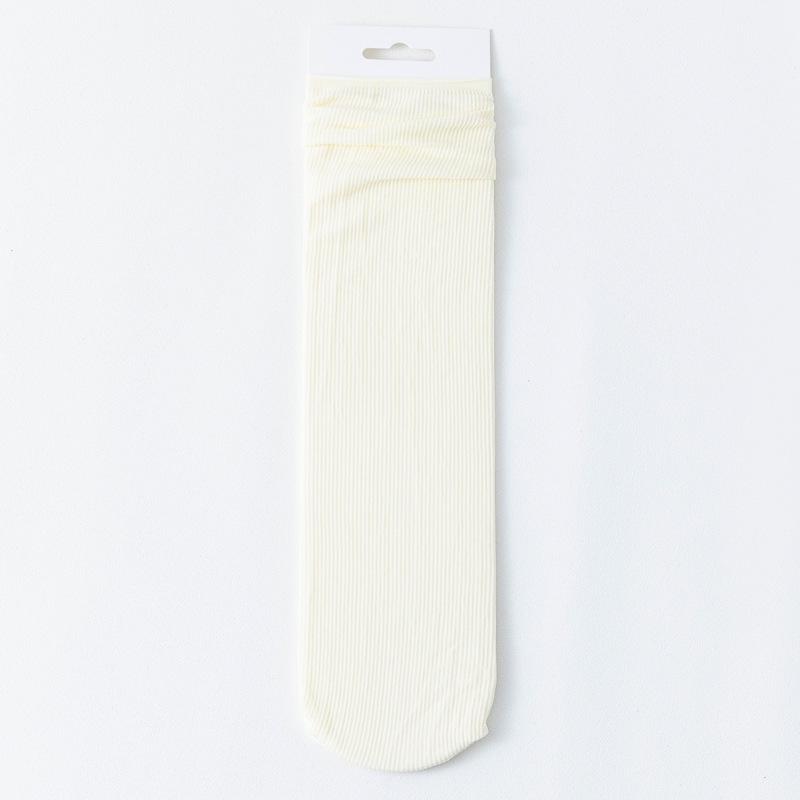 

Женские тонкие бархатные ледяные носки до середины икры для весны-осени One Size (Ice Socks)