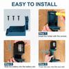 5PCS Power Tool Battery Mount Holder 2 IN 1 Tool Holder for Makita/Dewalt/Milwaukee Battery Tool Storage Rack Bracket