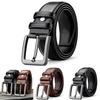Old School Leather Belt For Men With Alloy Buckle For Casual And Formal Outfits