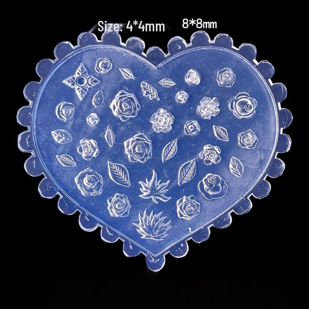 3D Flower Nail Art Silicone Carving Mold