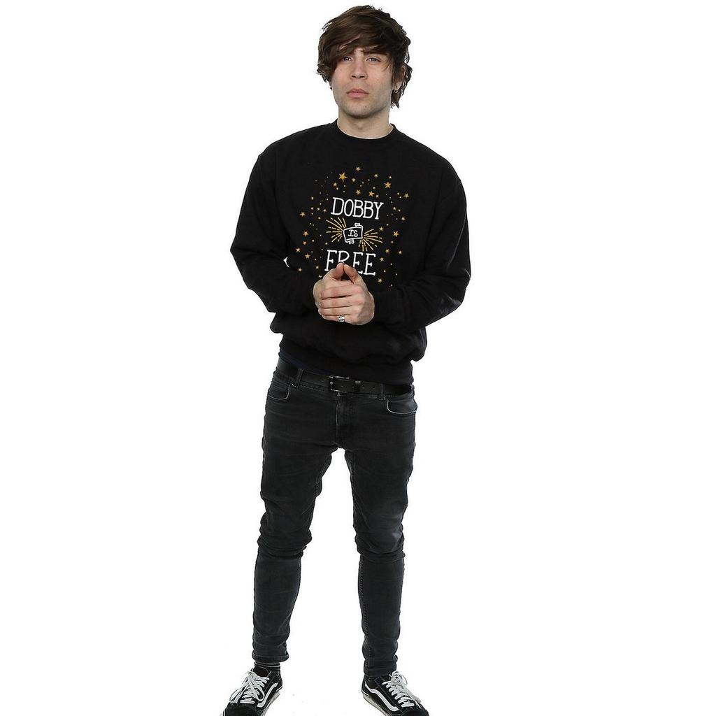 HARRY POTTER Mens Dobby Is Free Cotton Sweatshirt