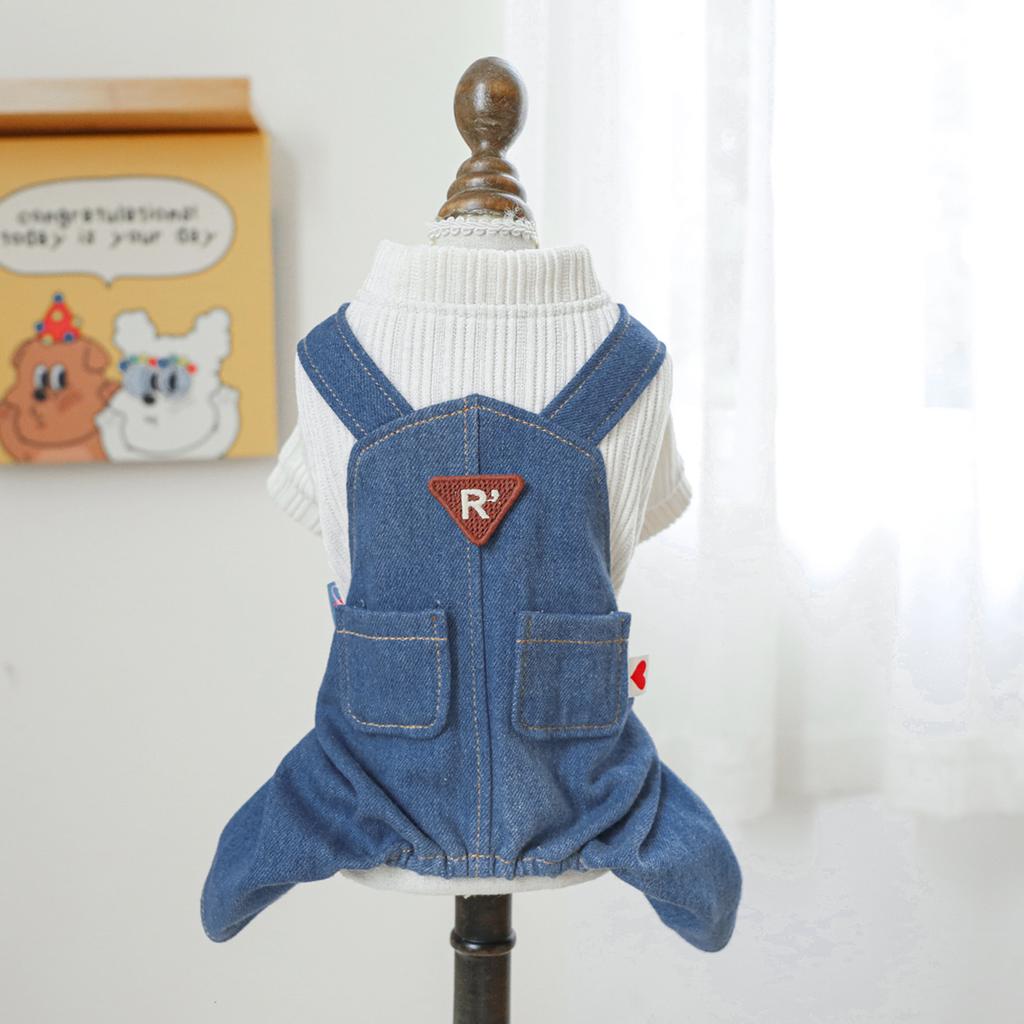 PETCIRCLE Pet Circle Dog Quad Pet Clothing Clothing Corduroy Good Friends Overalls Collection