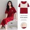 100% Cotton Women's Red Pajamas - Spring/Fall Wedding Year of the Rat Long Sleeve Plus Size Set