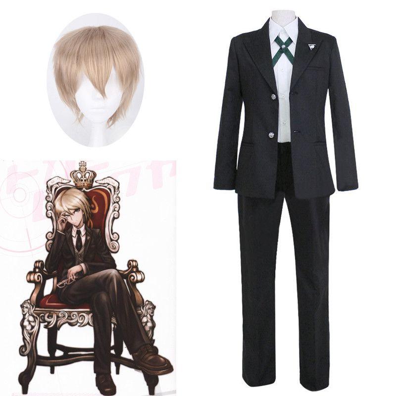 Danganronpa Byakuya Togami Cosplay Costume High Quality Black Jacket Pants Shirt