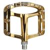XPEDO SPRY Bicycle Left and Right Mountain Road Chromoly XMX24AC0GL Pedals, Set, Bike, Bike, Flat, Lightweight, Aluminum, Spindle, Gold,