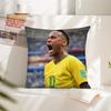 1 Stück F-Fußball N-Neymar Kissenbezug Quadratischer Kissenbezug Schlafzimmer Sofa Raum Dekoration Lässiger Kissenbezug