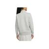 Nike Solid Color Stand Collar Half Zip Casual Long Sleeve Sweatshirt Women Sweatshirt Gray DQ5839-063
