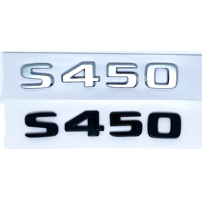 

Glossy Black Silver S480 S500 S560 S580 S600 ABS Emblem for Benz S W222 W223 Car Side Rear Badge Nameplate Logo Sticker Silver