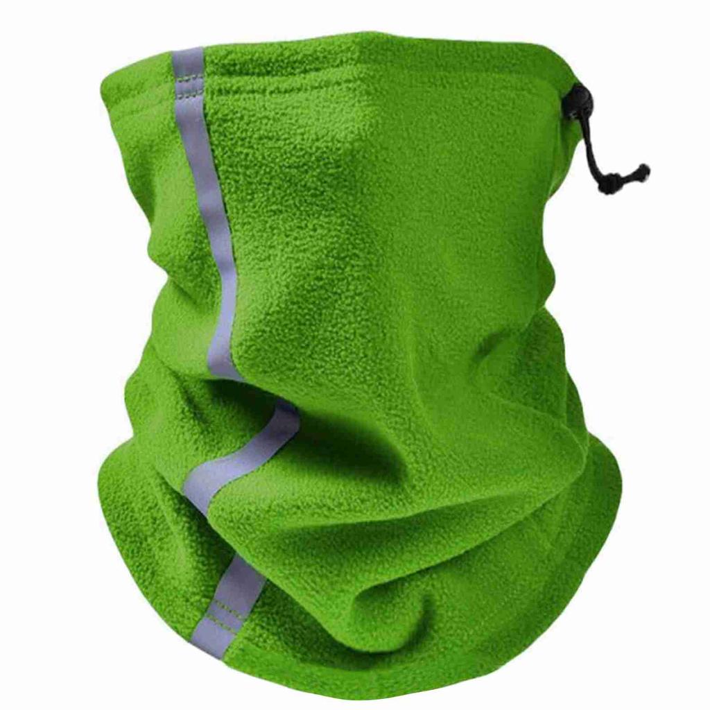 Fleece Neck Warmer Winter Fleece Neck Warmer Reflective Neck Gaiter Skiing Windproof Ski Neck Gaiter