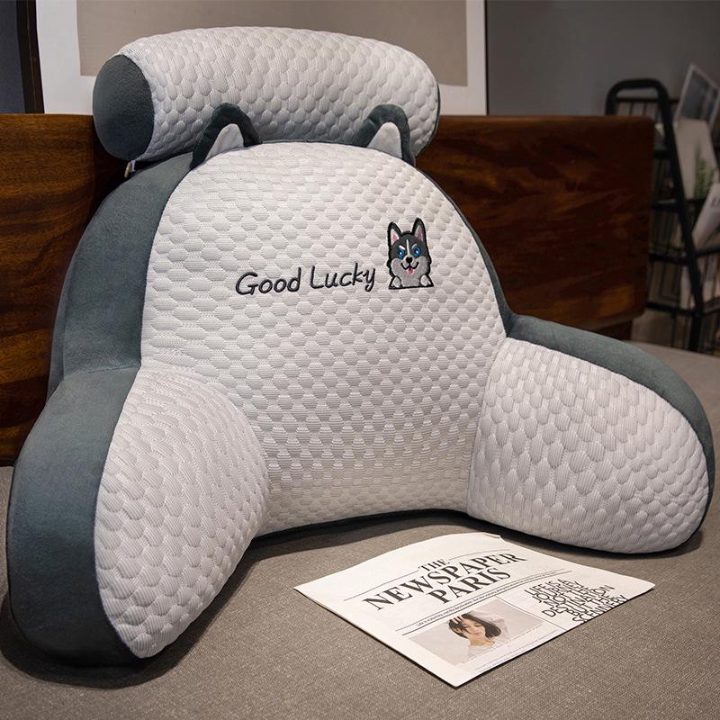 Kreslený bedrový vankúš - Veľký mäkký vankúš na opierku chrbta do postele a na pohovku